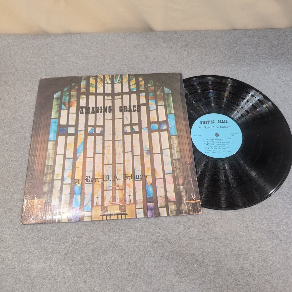 Rev W. A. Billups Amazing Grace Vinyl LP Record Album Gospel Spirituals Stereo - Picture 1 of 2